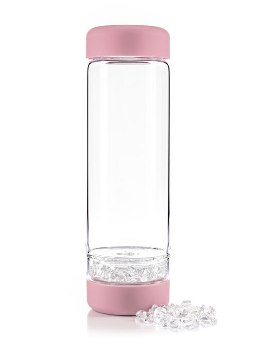 Trinkflasche - inu! CRYSTAL | Bergkristall (blossom rose)