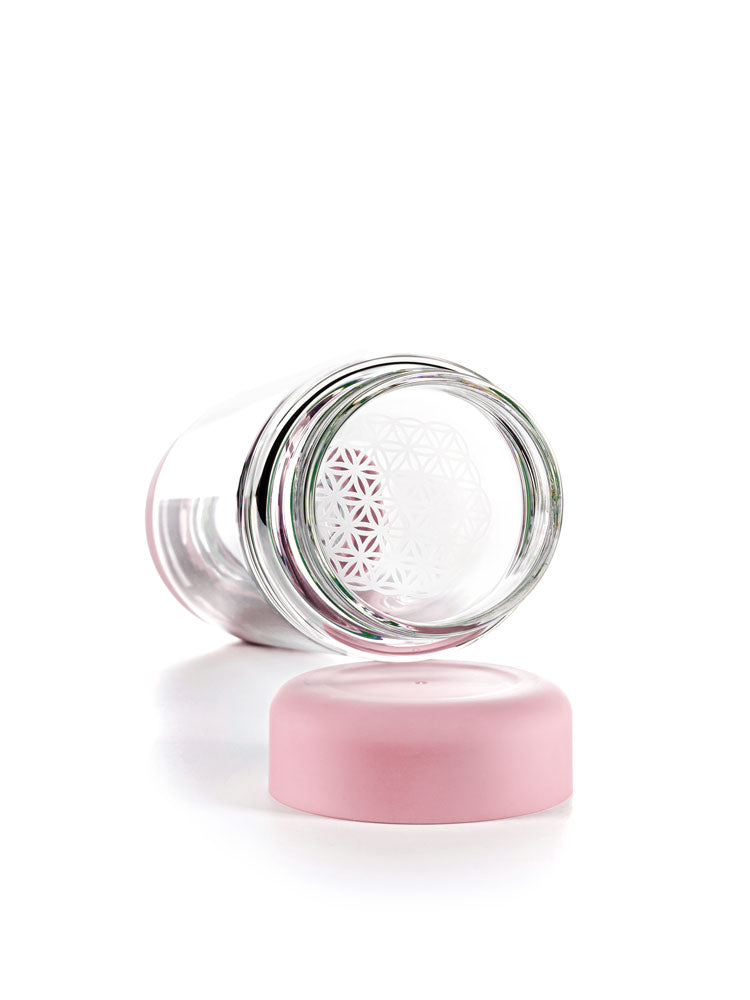 Trinkflasche - inu! CRYSTAL | Bergkristall (blossom rose)