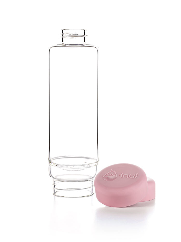 Trinkflasche - inu! CRYSTAL | Bergkristall (blossom rose)