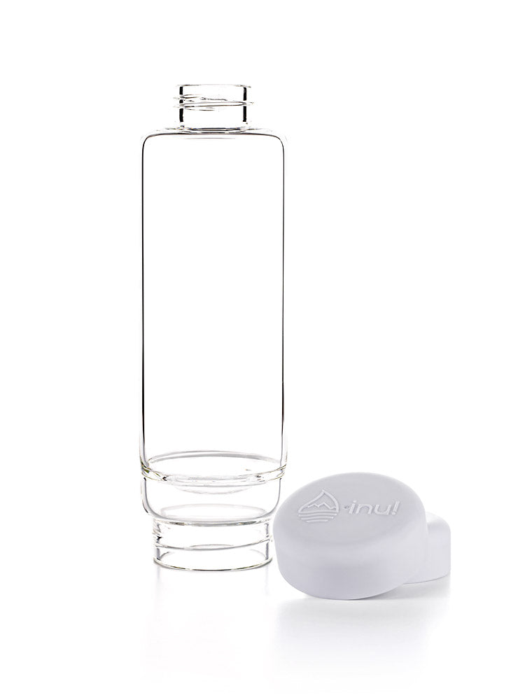 Trinkflasche - inu! CRYSTAL | Bergkristall (cloud white)