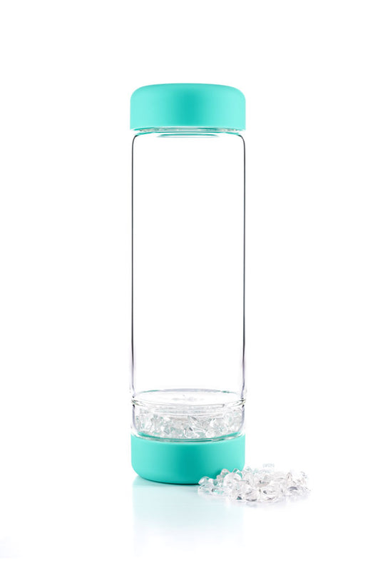 Trinkflasche - inu! CRYSTAL | Bergkristall (ocean blue)