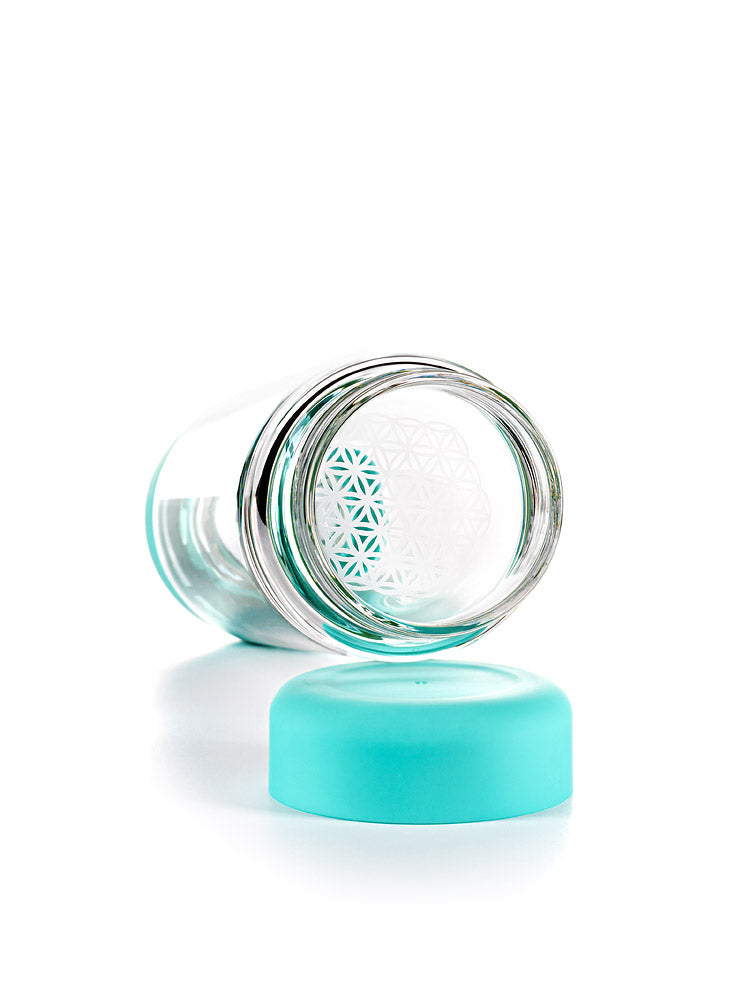 Trinkflasche - inu! CRYSTAL | Bergkristall (ocean blue)