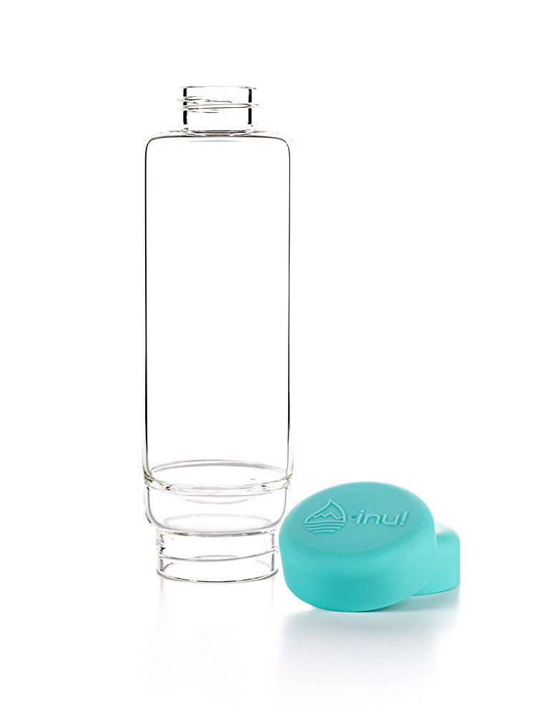Trinkflasche - inu! CRYSTAL | Bergkristall (ocean blue)