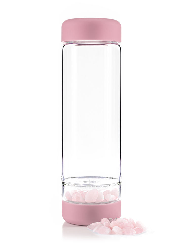 Trinkflasche - inu! CRYSTAL | Rosenquarz (blossom rose)