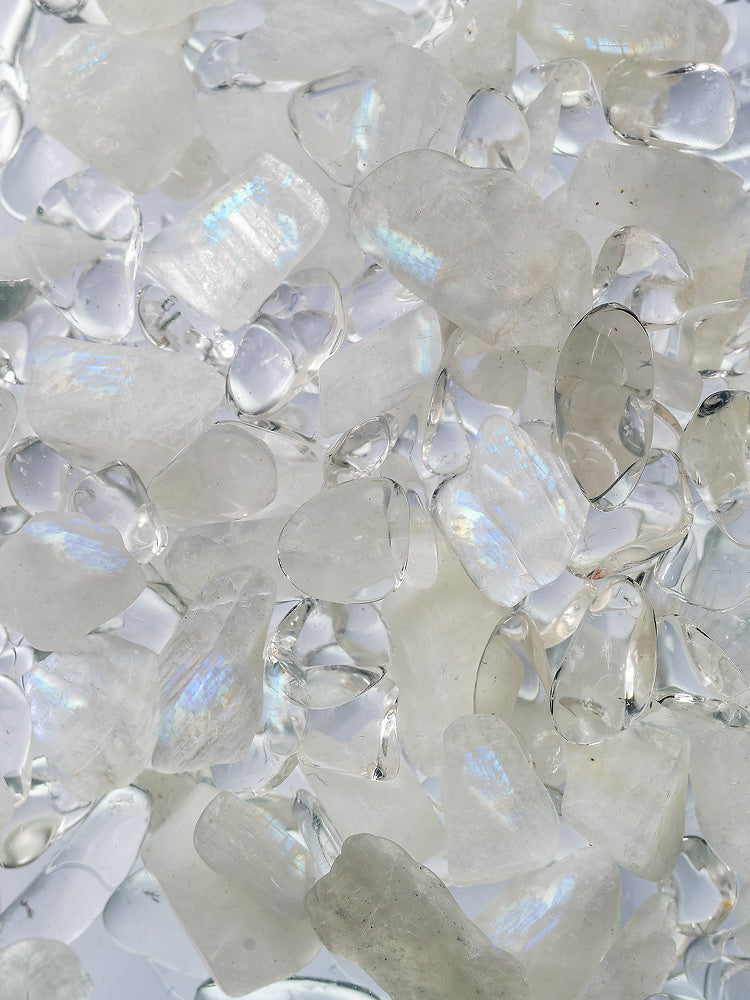 Edelsteine weiß transparent