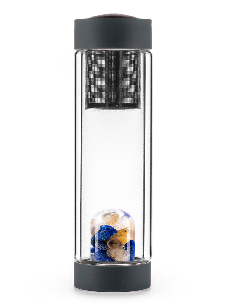 Edelsteinmodul und Sieb in Trinkflasche Inspiration