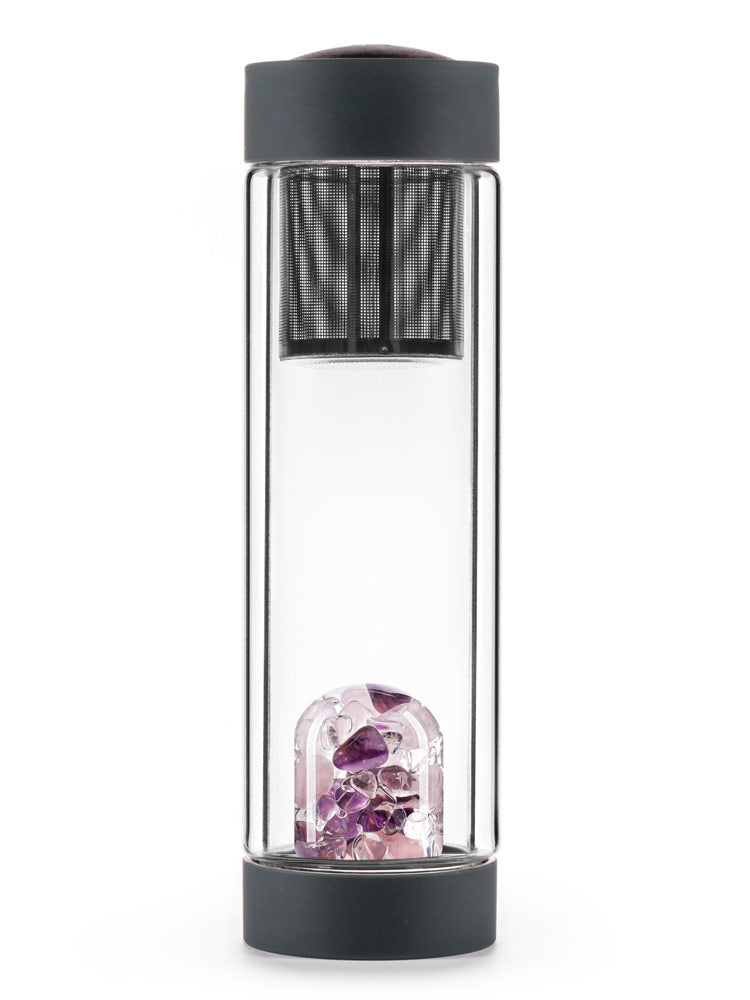 Edelsteinmodul und Filter in Trinkflasche Wellness Strainer