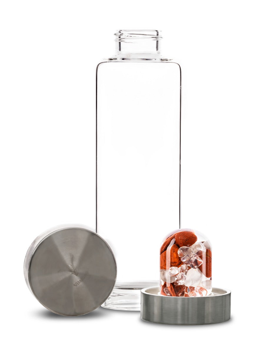 Edelsteinmodul und Trinkflasche Fitness