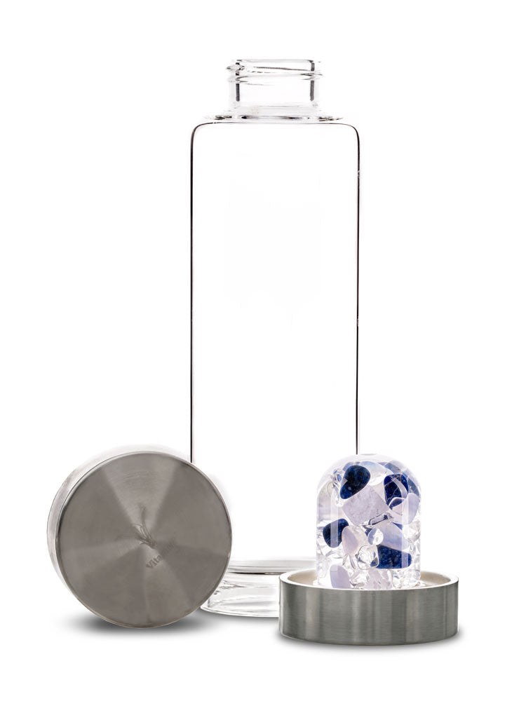 Edelsteinmodul und Trinkflasche Balance