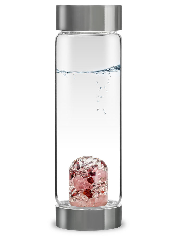 Edelsteinmodul in Trinkflasche Love
