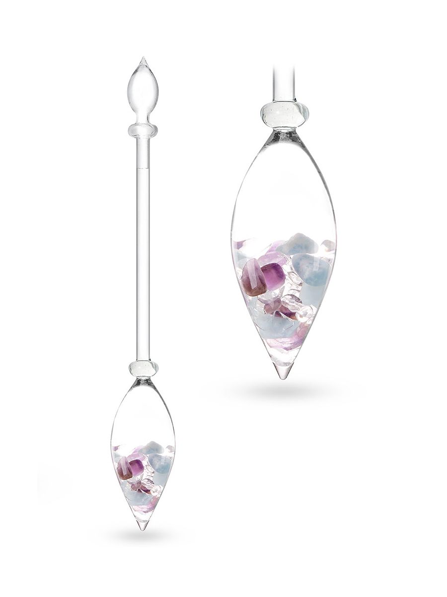 Edelsteinstab Flower of Life Nahaufnahme