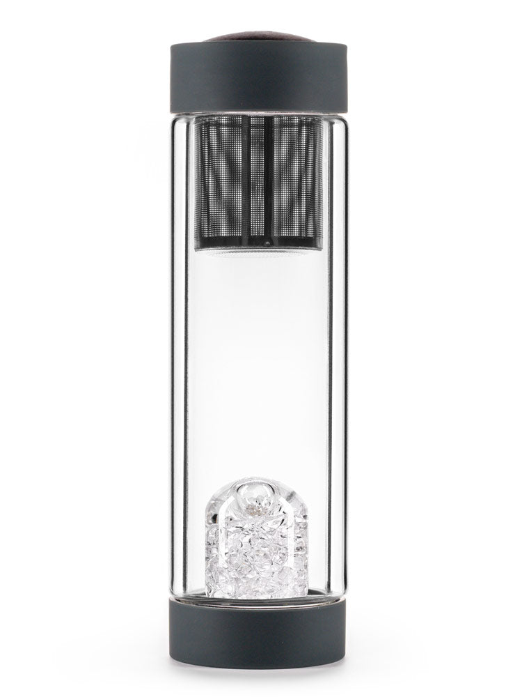 Edelsteinmodul und Sieb in Trinkflasche Diamonds mit Deckel