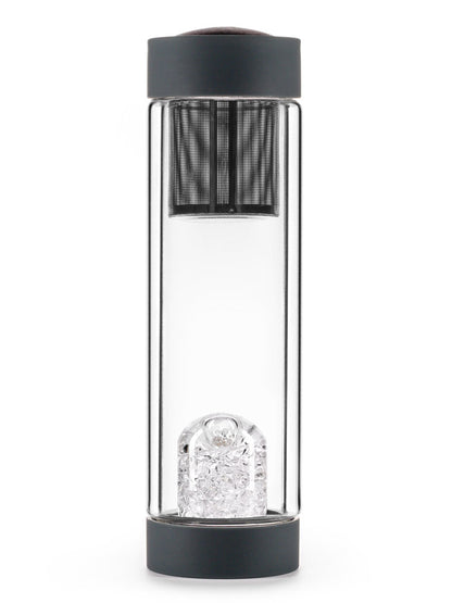 Edelsteinmodul und Sieb in Trinkflasche Diamonds mit Deckel