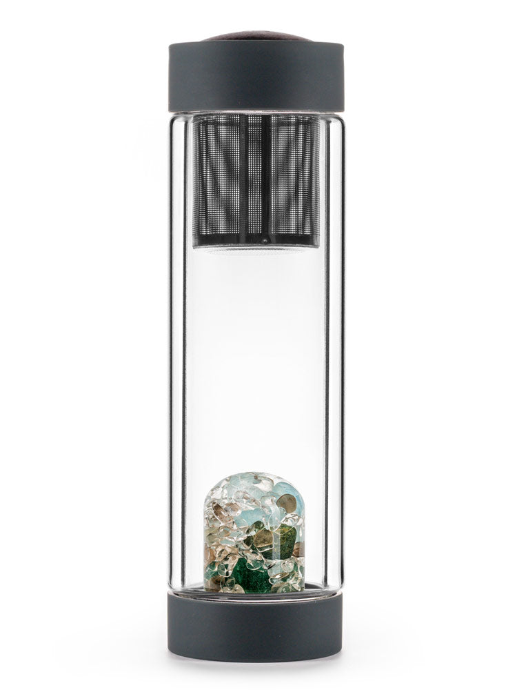 Edelsteinmodul mit Sieb in Trinkflasche Forever Young